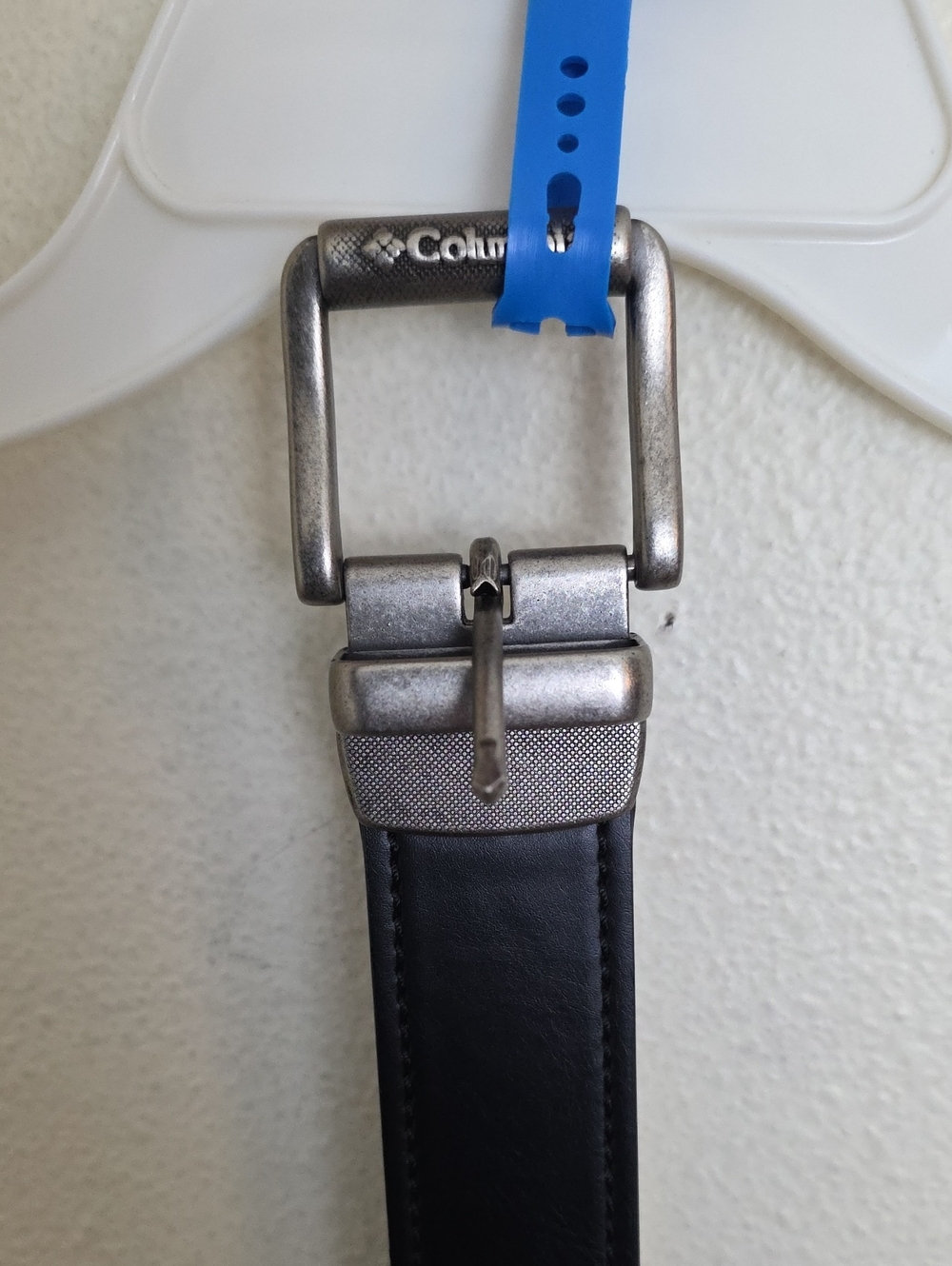 NWT Columbia Reversible Black OR Brown Leather Belt Silver Buckle LG 38-40
